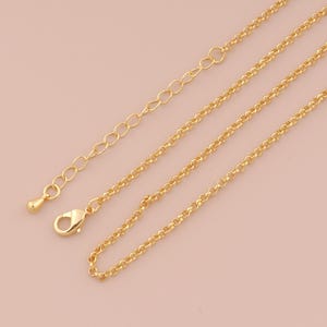 Collar Rolo relleno de oro de 18 quilates, collar de cadena de oro, joyería delicada, collar, regalo de cumpleaños, regalo de San Valentín