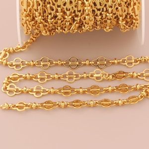 18K Gold Filled Figure 8 Chains Gold Semi-Finished Chains Special Chains for DIY Bracelets Necklaces Jewelry Accessories Making
