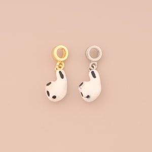 18K Gold Filled Headphone Pendant Gold Headphone Charms Enamel Headphone Charm for DIY Bracelets Necklaces Jewelry Accessories Making