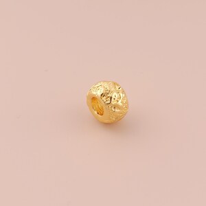 5 pcs 18K Gold Filled Tube Spacer Beads Gold Round Beads Round Tube Beads for DIY Bracelets Necklaces Jewelry Accessories Making