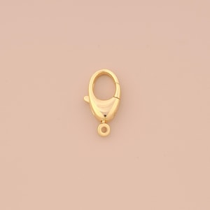 18K Gold Filled Lobster Clasp Gold Claw Clasp Lobster Clasp for DIY Bracelets Necklaces Jewelry Accessories Making