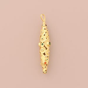 18K Gold Filled Movable 3D Articulated Fish Pendant Gold CZ Fish Charms Fish Charm for DIY Bracelets Necklaces Jewelry Accessories Making