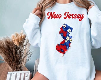New Jersey Favorite Shirt, New Jersey State Map Shirt, New Jersey  Gift T-Shirt,  New Jersey Home Shirt, USA States Shirt, Home State Shirts