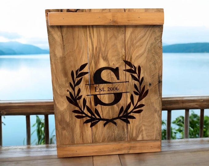 Wooden Garden Flag