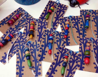 Beady Bookmark  by Jay Kaye unique quirky gift - Book Lovers - Vintage beads - Great Gift
