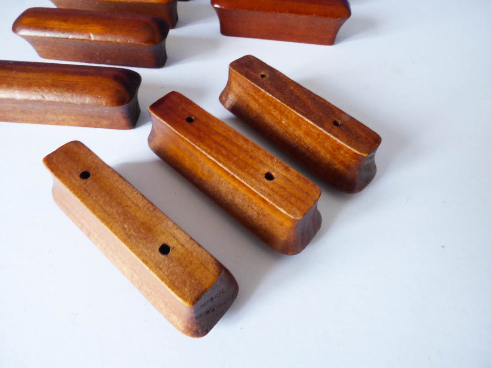 Original 1960's wooden cupboard handles