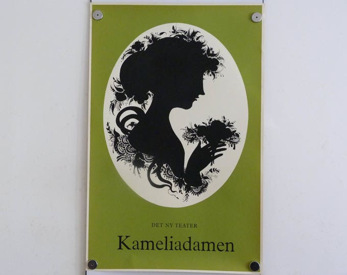 Bjorn Wiinblad print poster Silhouette Screen print 1959