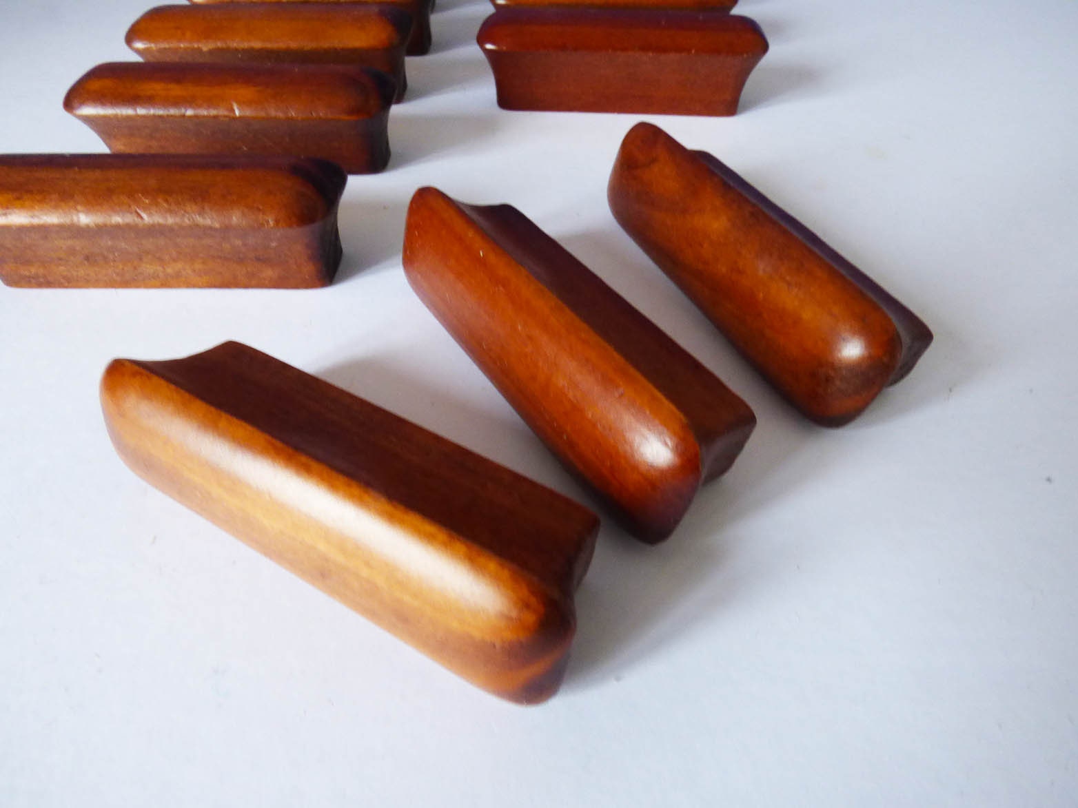 Original 1960's wooden cupboard handles