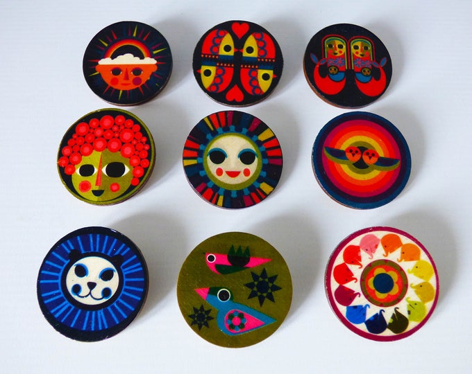 Featured listing image: Wooden Brooches by Jay Kaye unique quirky gift