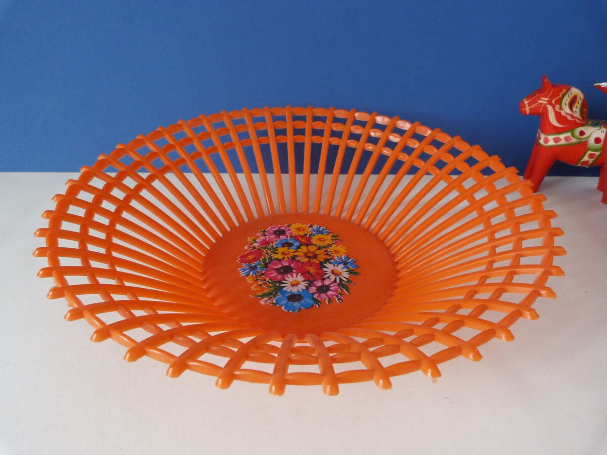1970s vintage Plastic fruit bowl
