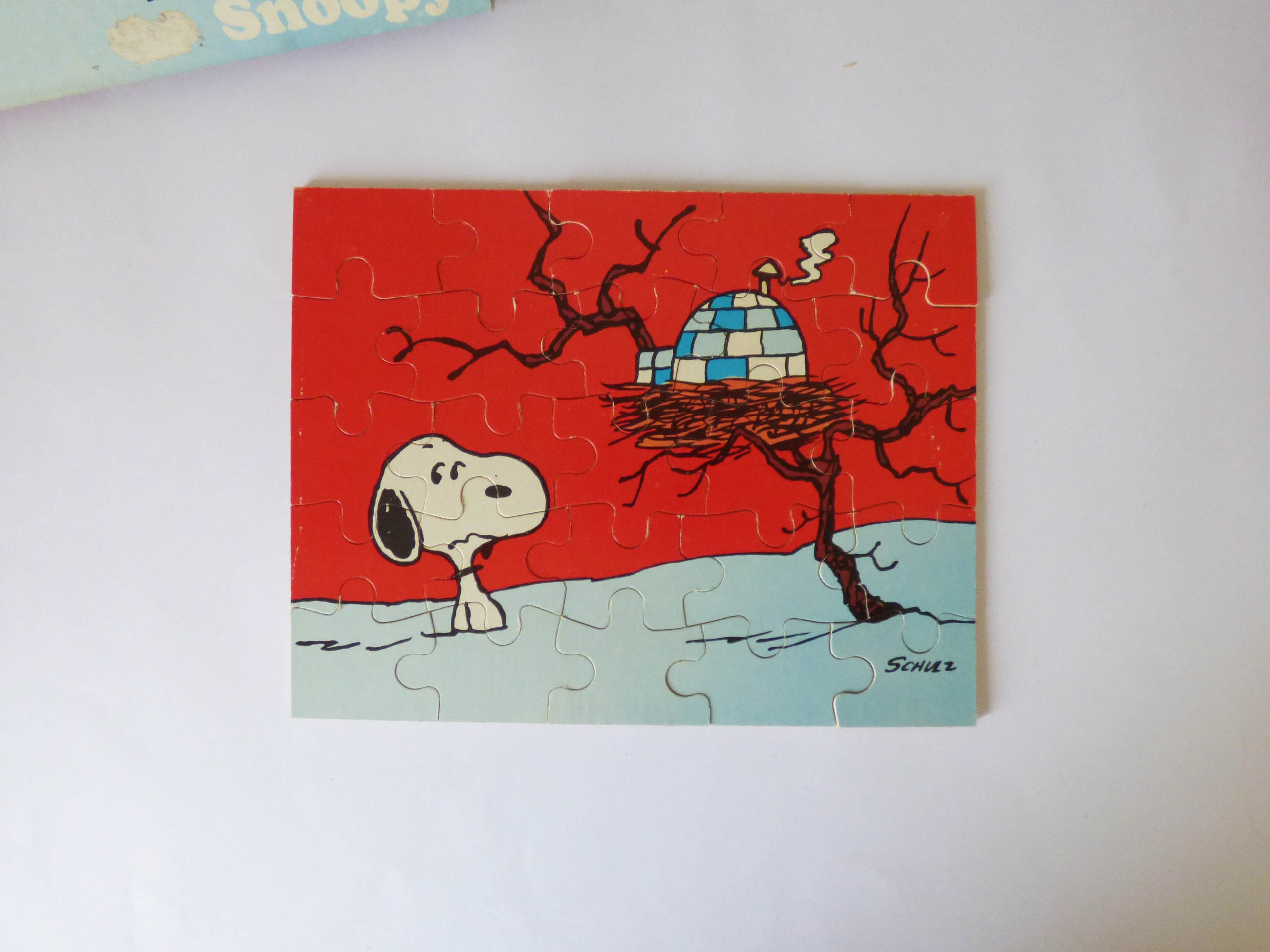 Vintage Snoopy Wooden Jigsaw Puzzle