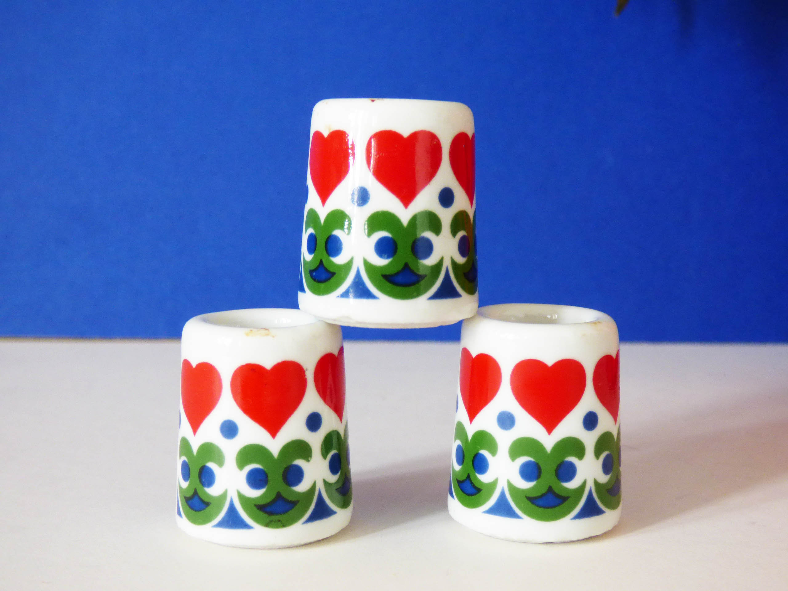 Funny designs mini candle stick holders made in West Germany
