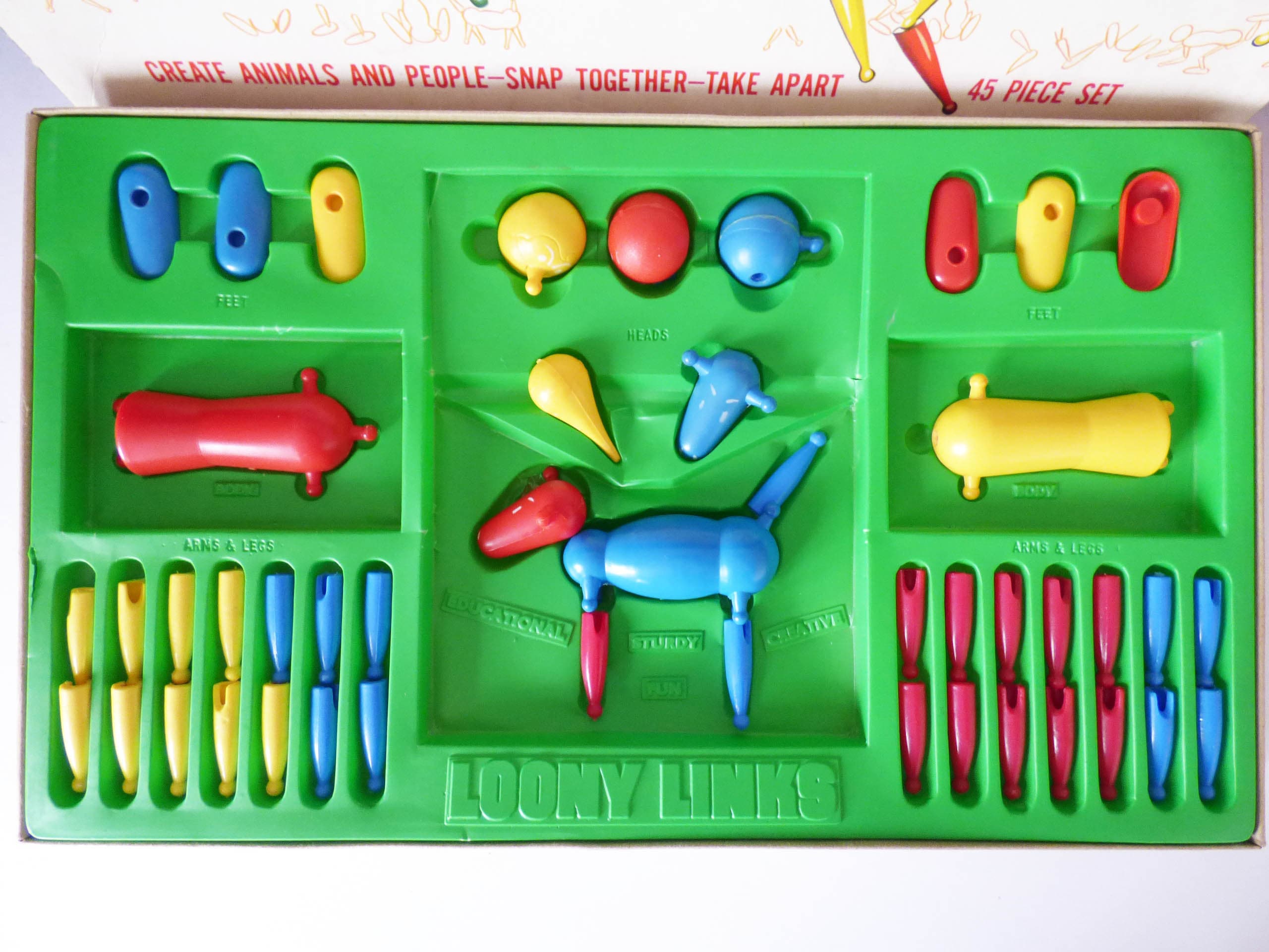 Loony Links construction toy vintage