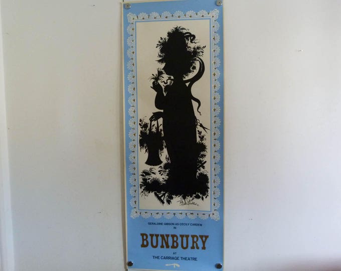 Bjorn Wiinblad screen print poster Bunbury 1963 170cm x 62.5cm long - Mid Century Modern Home