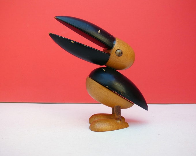 Gunnar Florning pelican bird Laurids Lonborg - 1960s Scandinavian Danish Design vintage MCM ornament