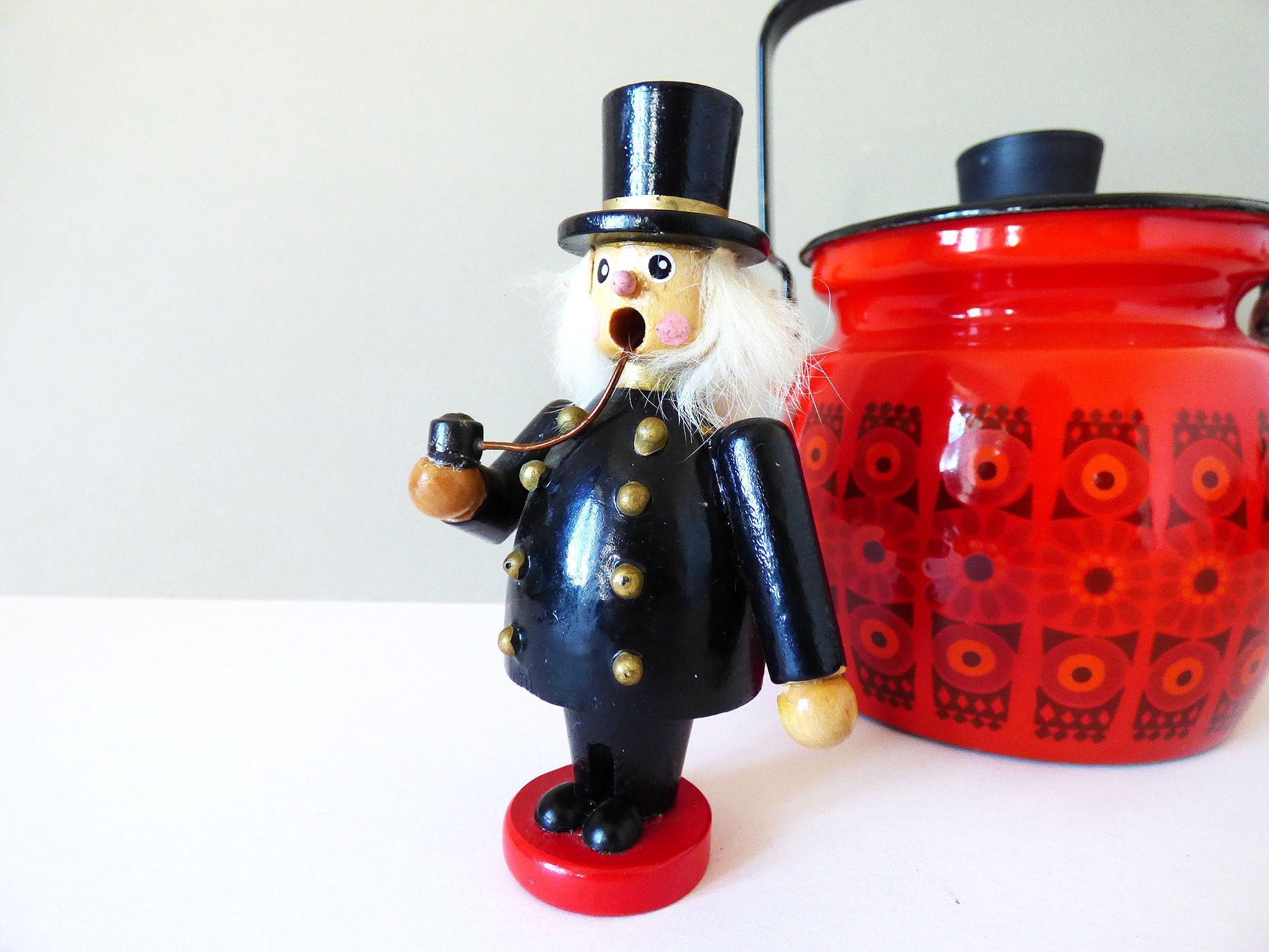 Incense burner Smoking man Vintage West German