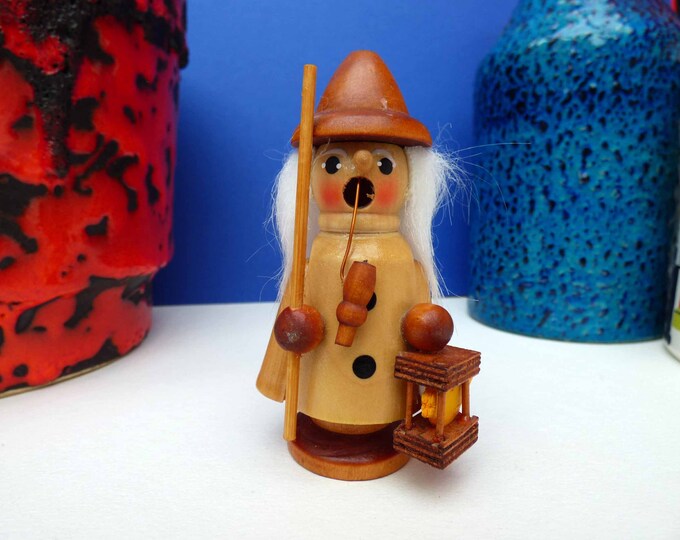 Incense burner Smoking man - Vintage West German - 1970s 1980s retro -  Scandi Home - Vintage gift