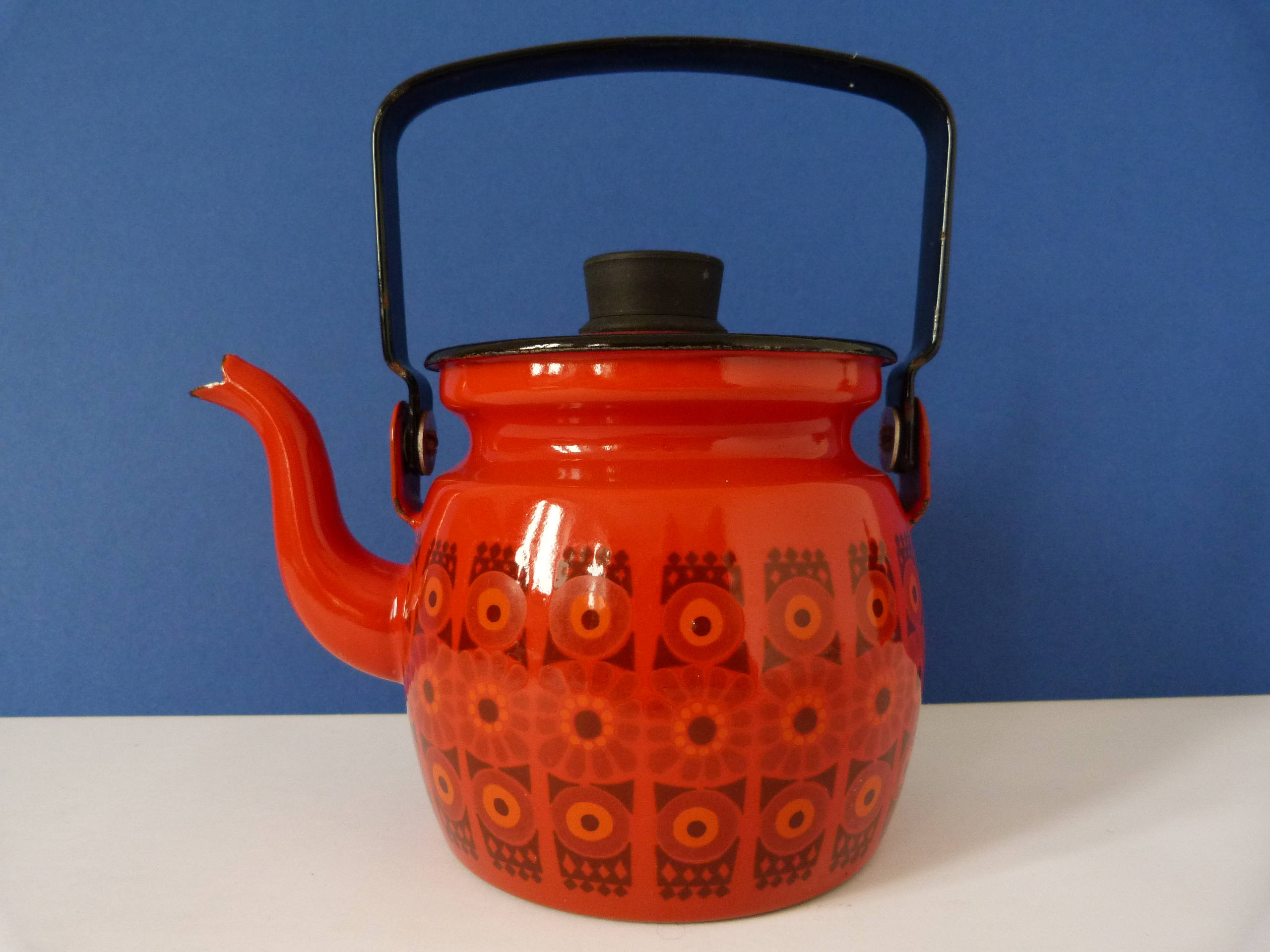 Vintage Finel of Finland Enamel teapot / kettle