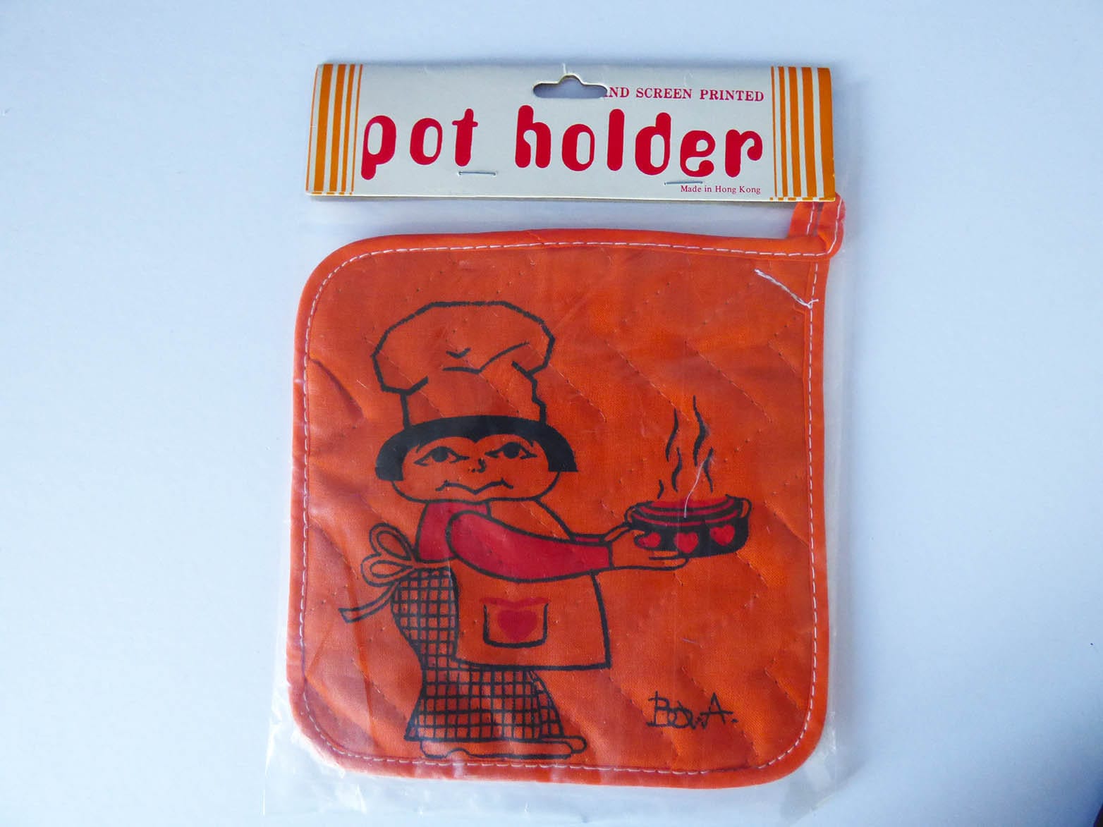 1970's pot holder Chef power