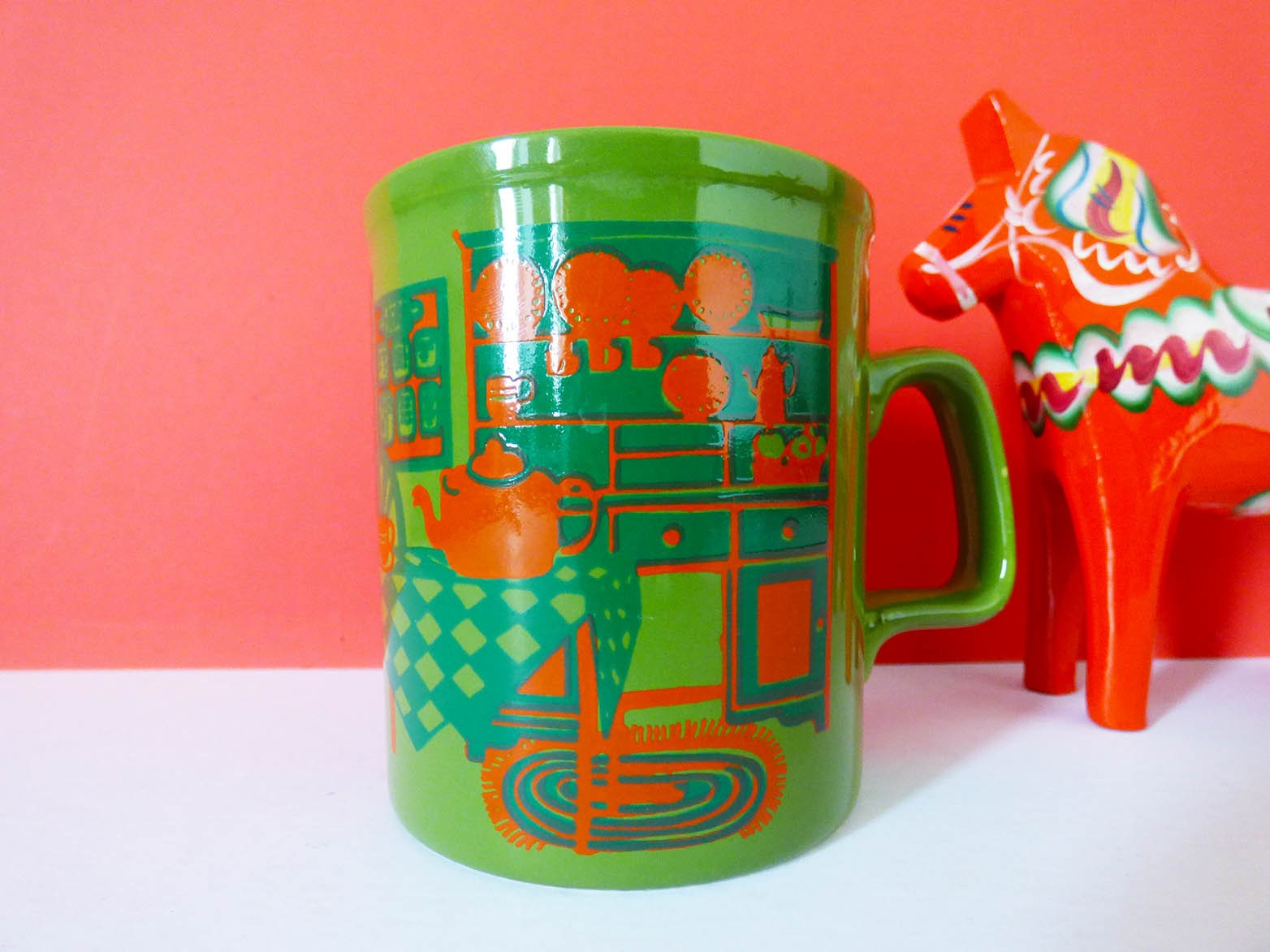 Vntage Par of Staffordshre Potteres Mugs, Staffordshre England - Etsy