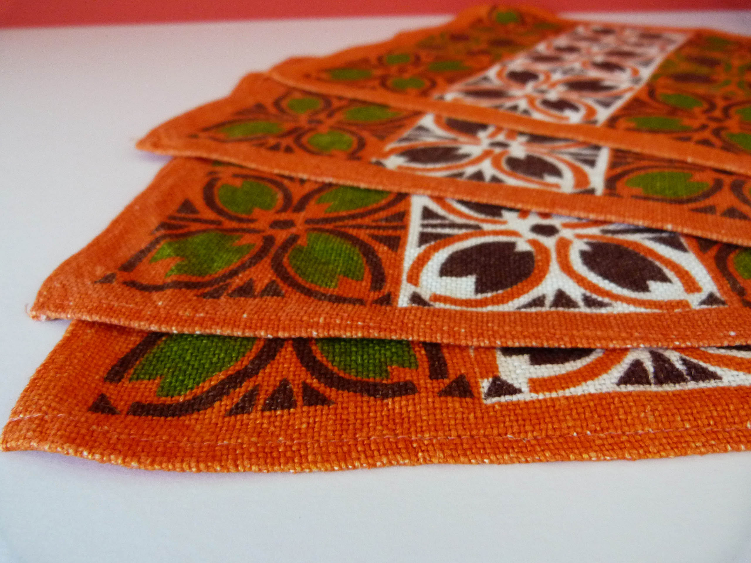 Vintage linen place mats