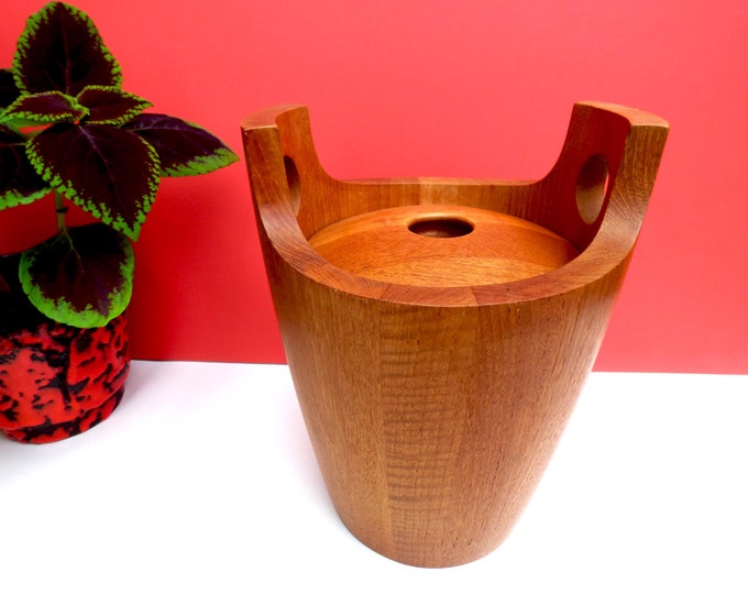 Vintage teak ice bucket Nissan MCM 1960s original