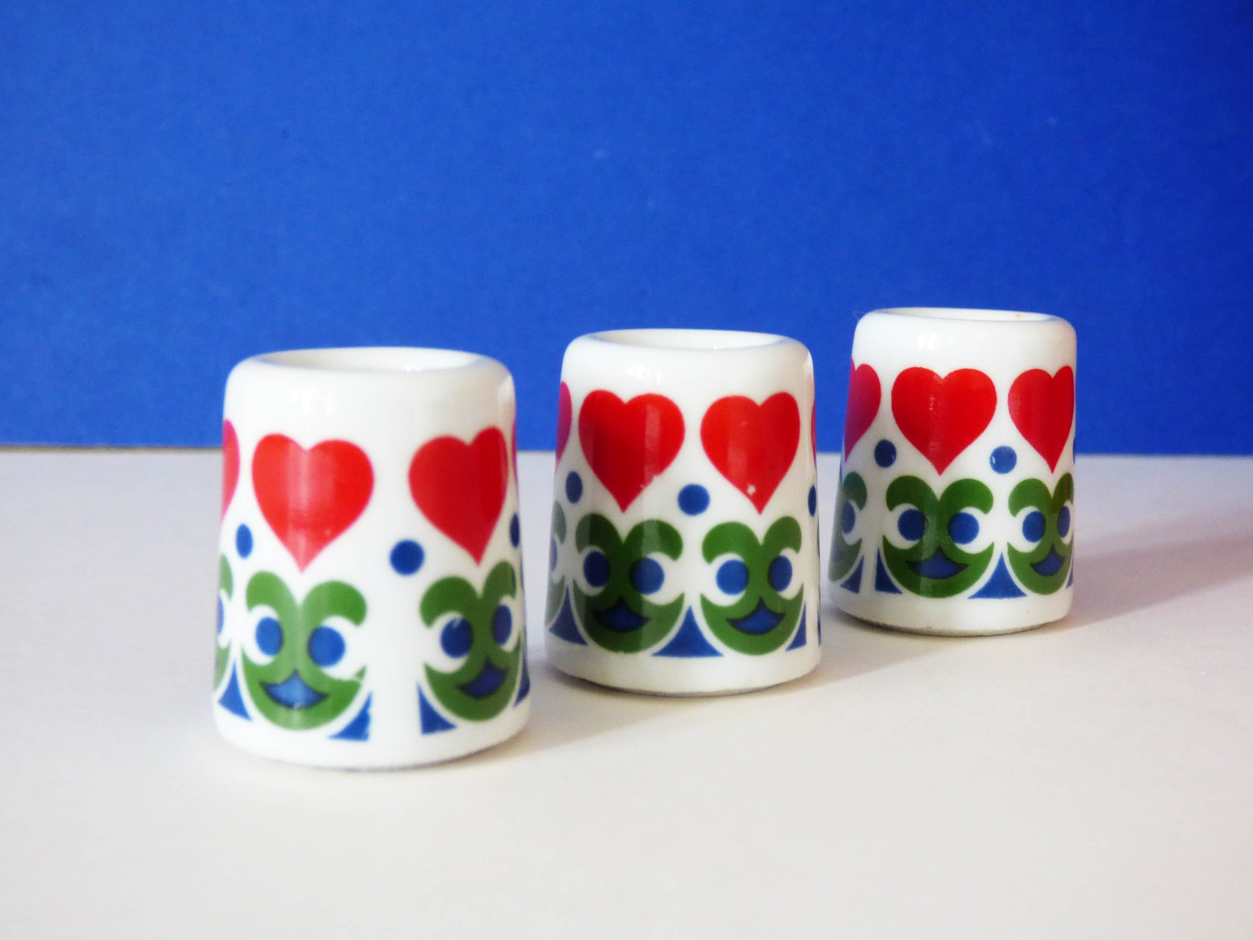 Funny designs mini candle stick holders made in West Germany