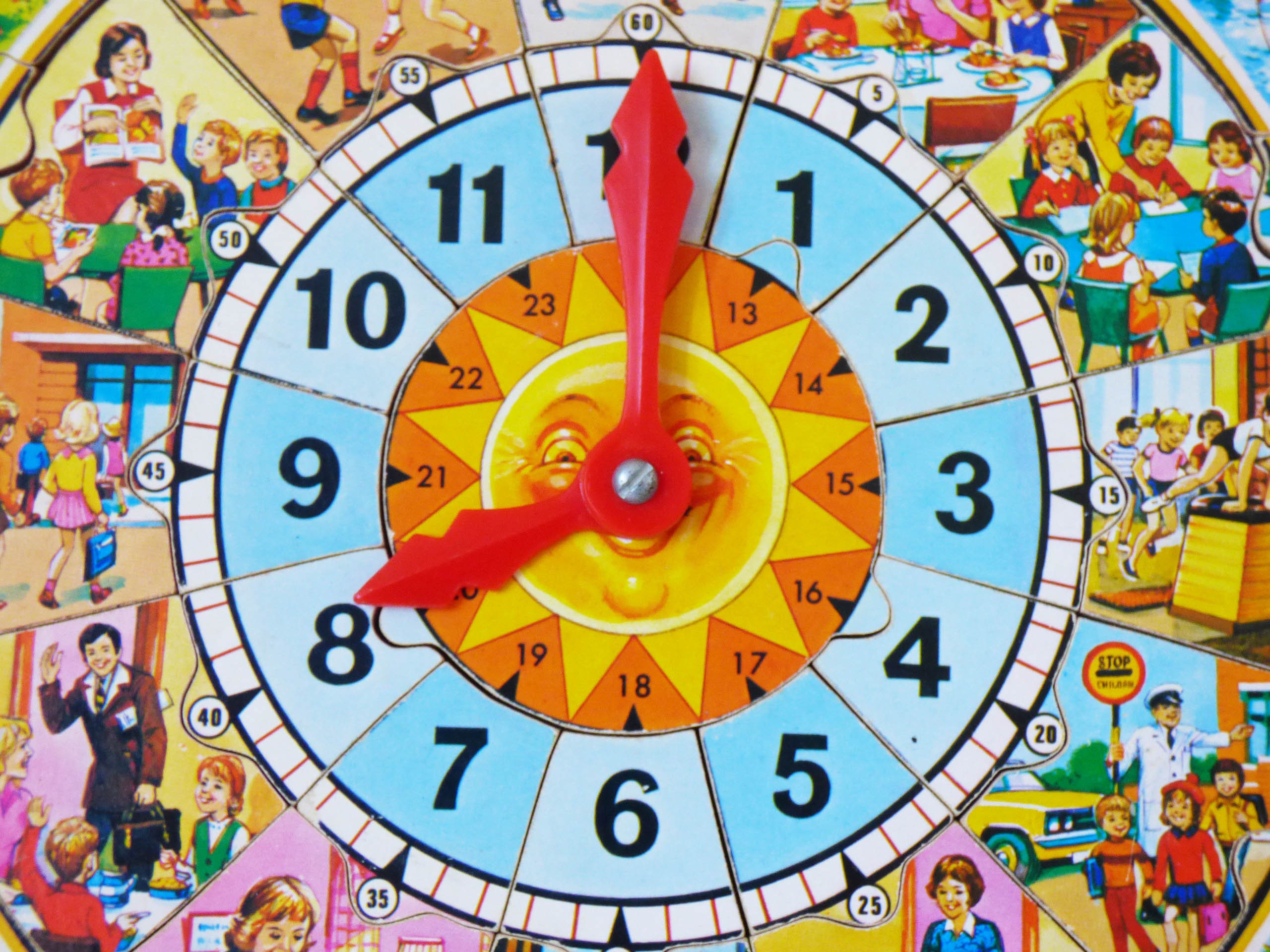 Vintage wooden Victory clock puzzle