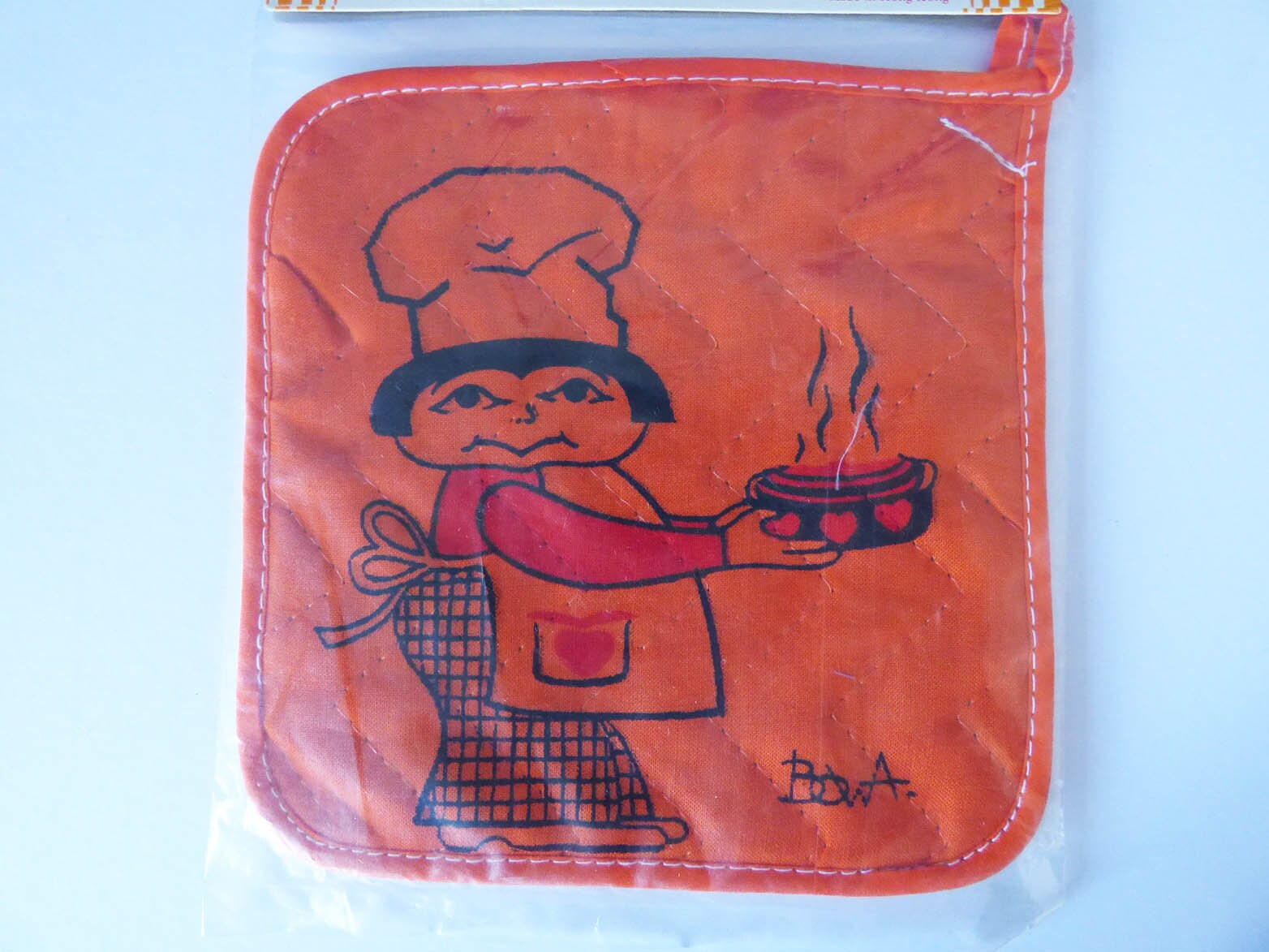 1970's pot holder Chef power