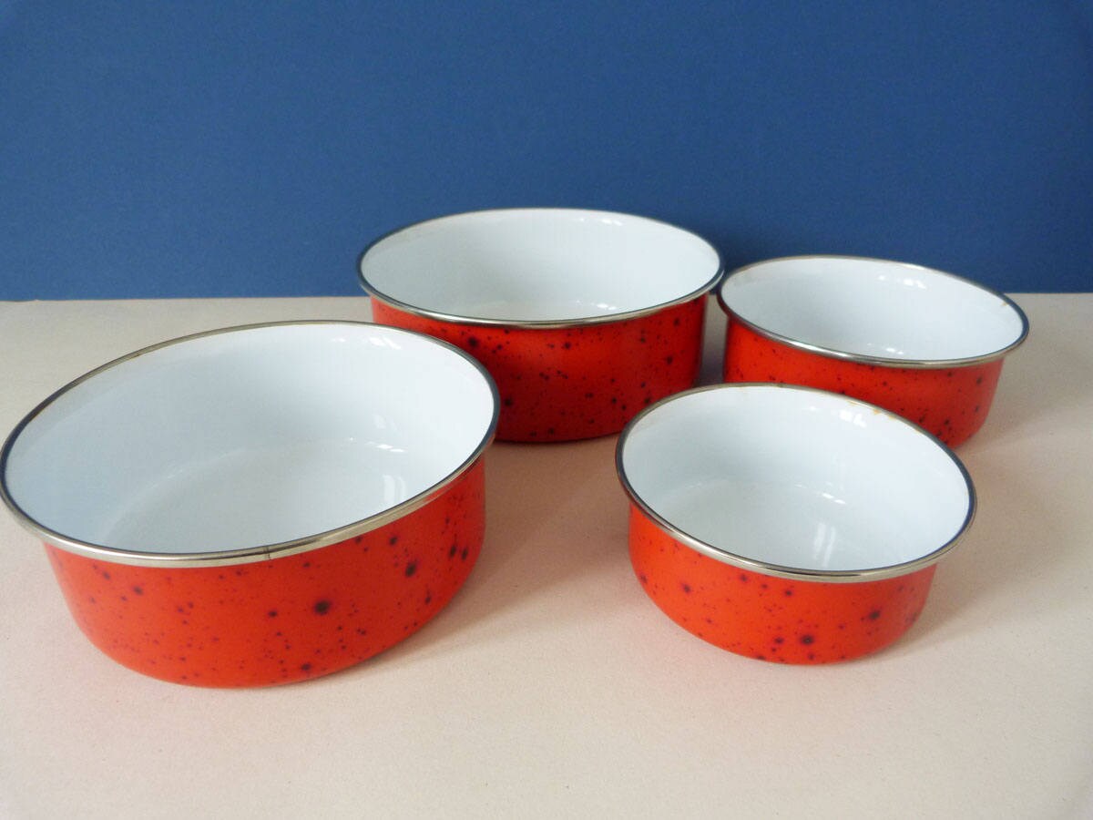Vintage Enamel bowls