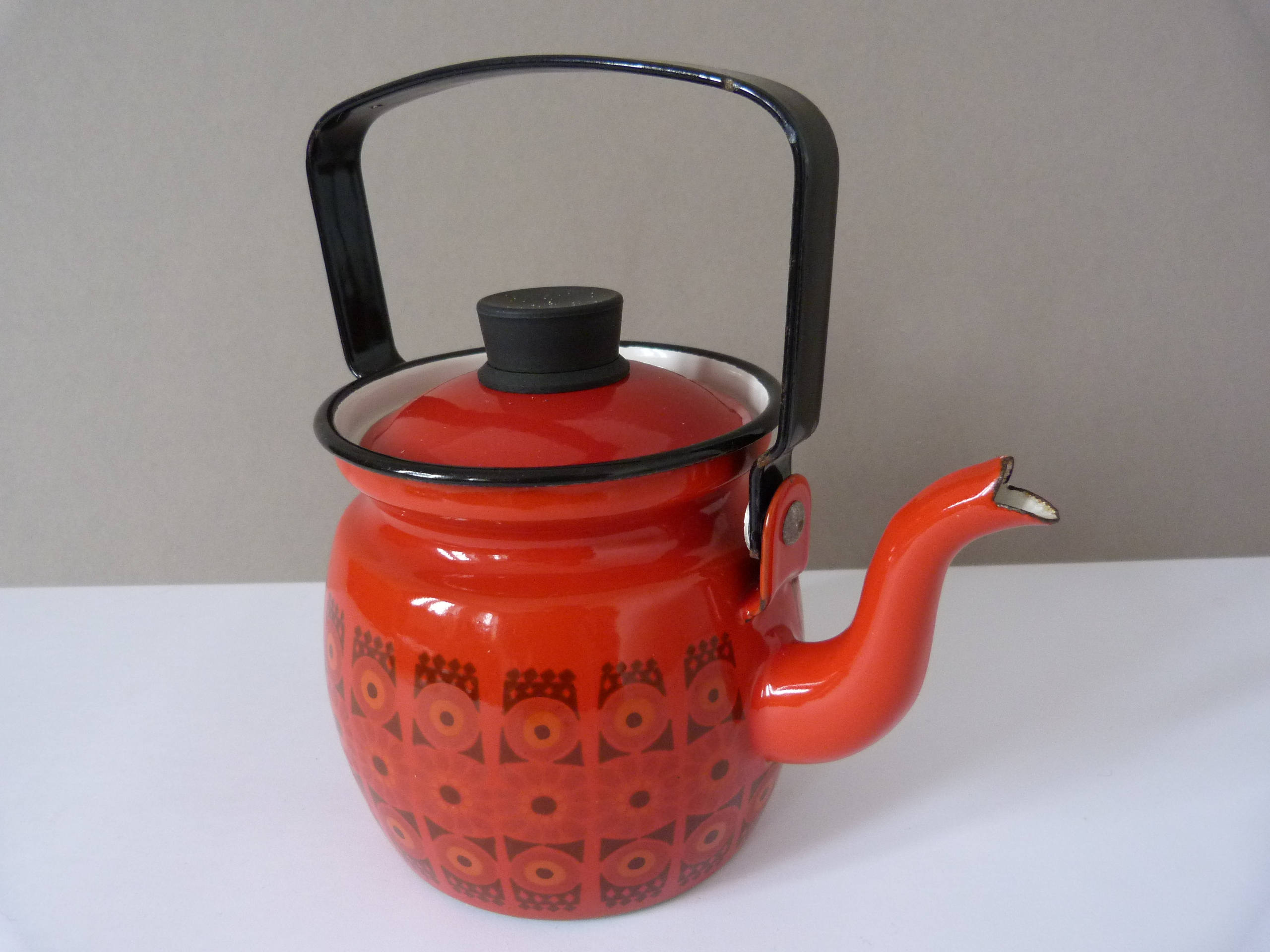 Vintage Finel of Finland Enamel teapot / kettle