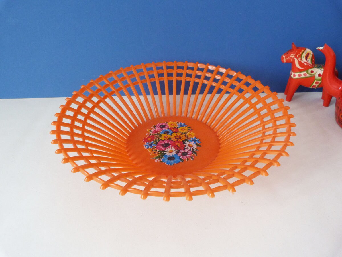 1970s vintage Plastic fruit bowl