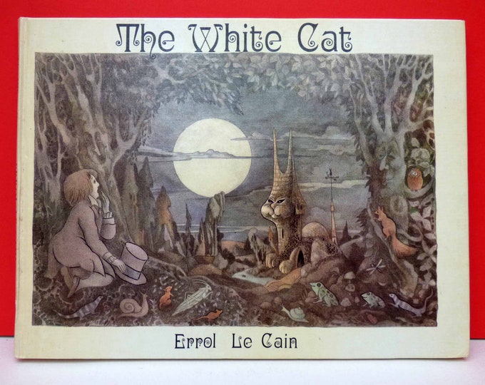 The White Cat Errol Le Cain - 1st edition 1973 - Vintage Childrens Cat book Collectible