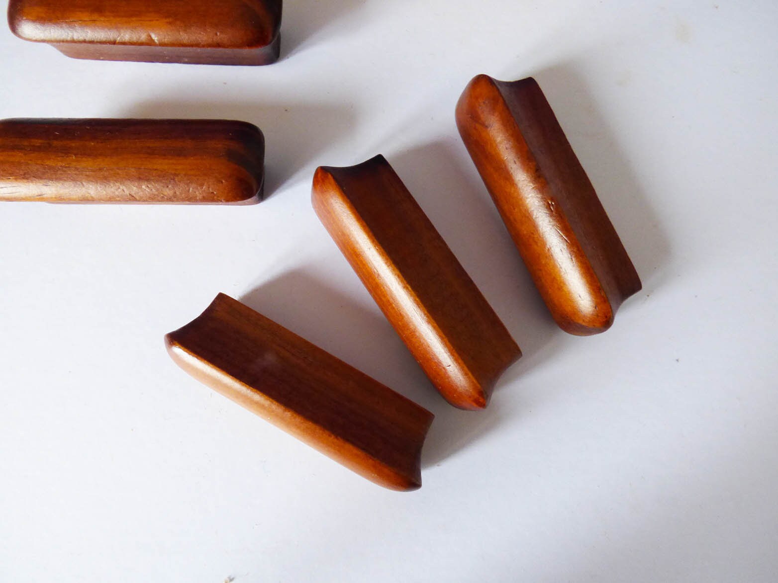 Original 1960's wooden cupboard handles