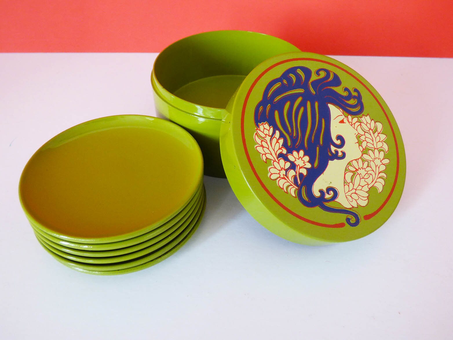 Melamine Coasters 1970's original