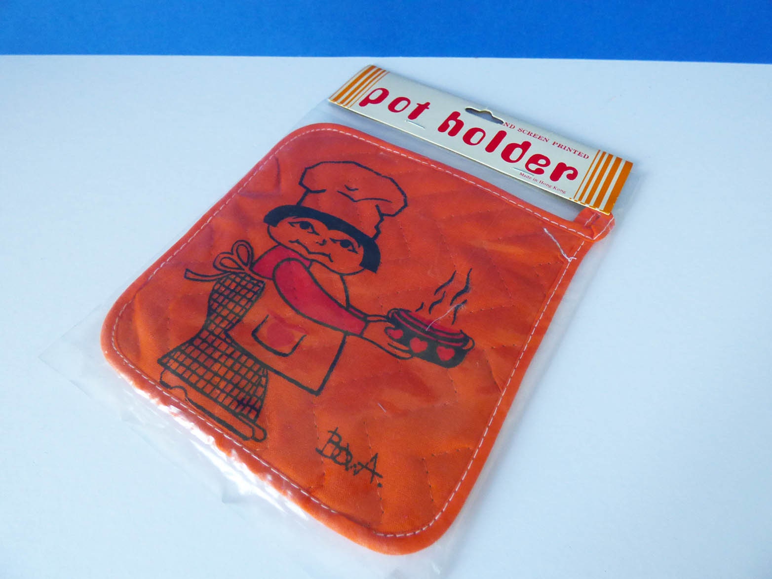 1970's pot holder Chef power