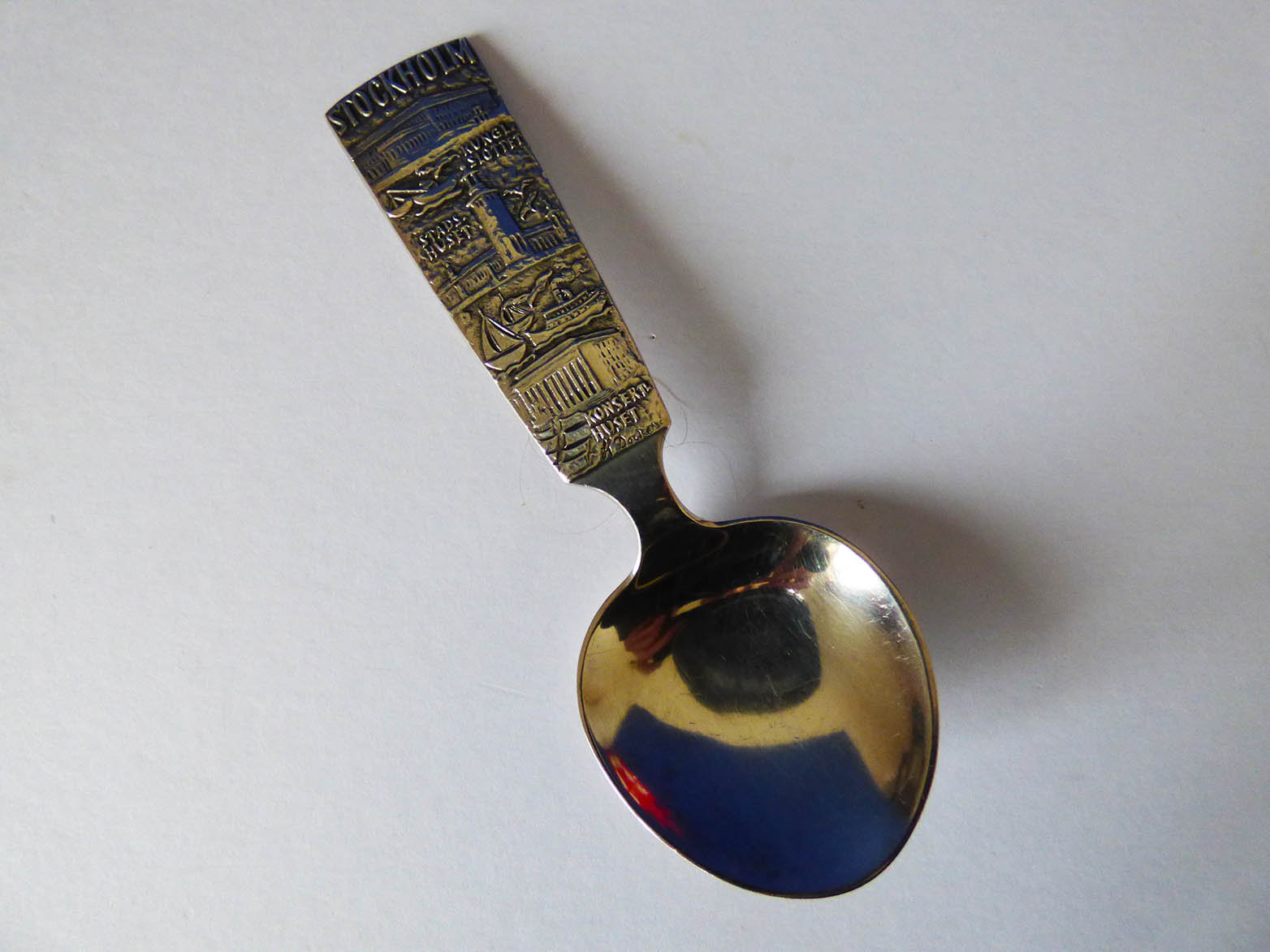 Silver Plated Swedish Spoon Hallberg Stockholm Sweden