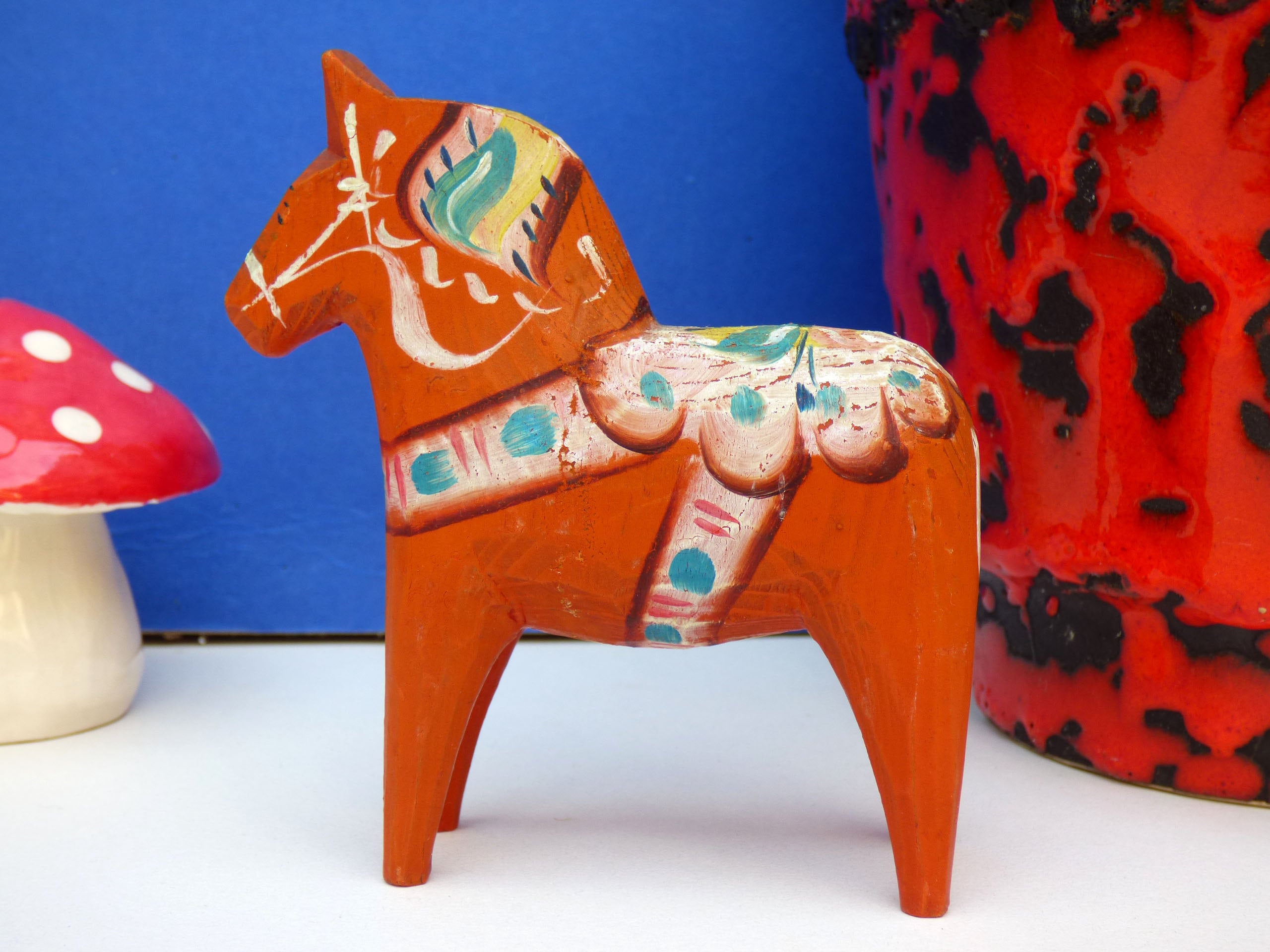 Vintage Dala horse 1960s Swedish