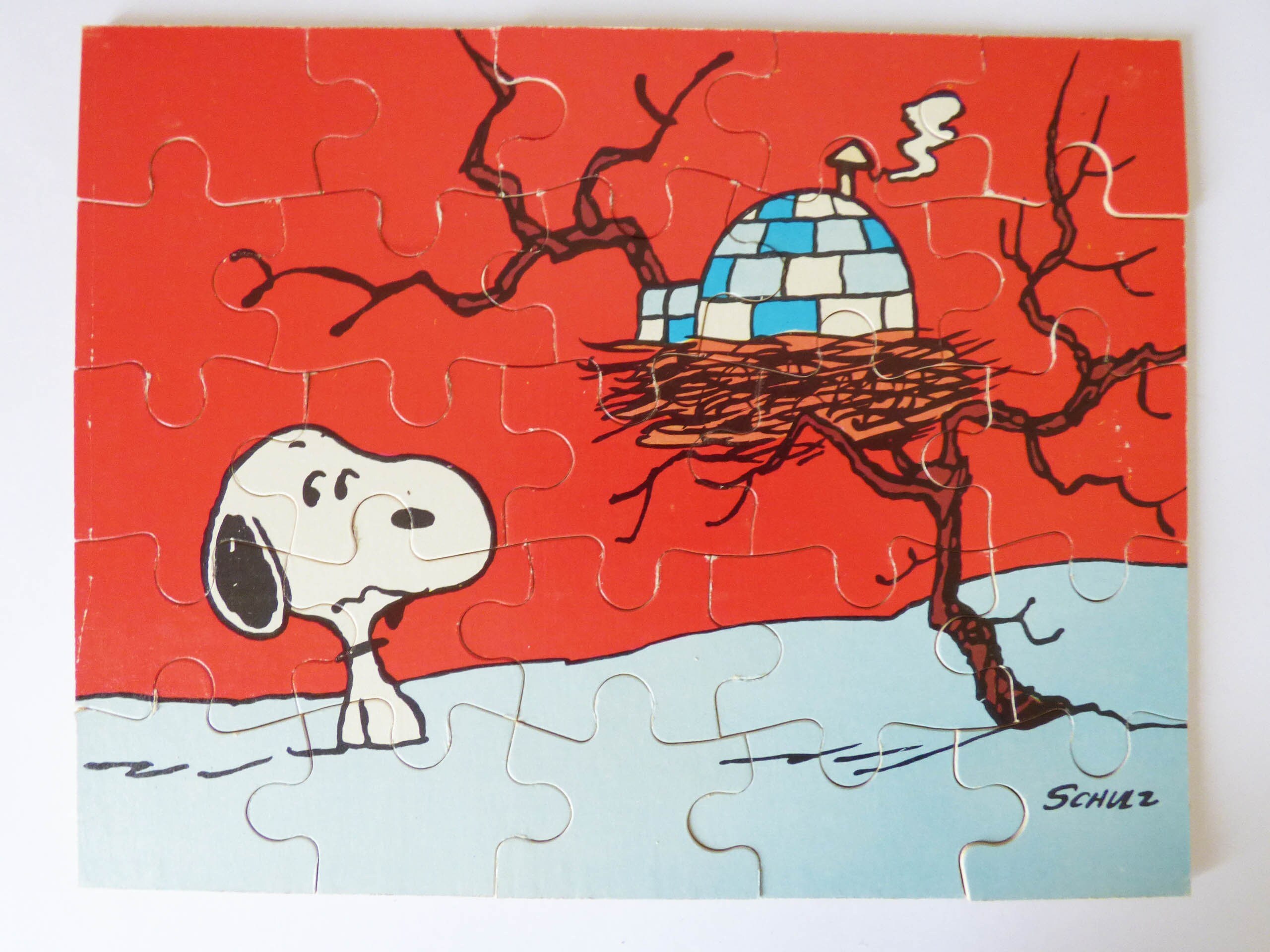 Vintage Snoopy Wooden Jigsaw Puzzle