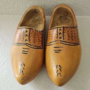 Vintage Dutch Handmade Adult Wooden Clogs