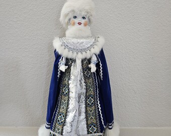 20" Handmade Russian Snegurochka "Snow Maiden" Porcelain Doll