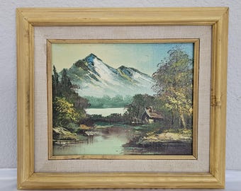 Vintage Oil On Canvas/Board Painting Signed By William Clarke