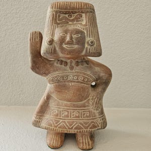 Vintage Mayan Aztec Terracotta Sculture