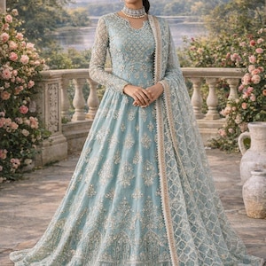 duck egg blue asian dress Ice Wedding dress Size:12 (Pre-Order - Ships Late October) dev-position-la-vacacion:number:44 Modest Petrol Blue Bridesmaid Style with strappy heels