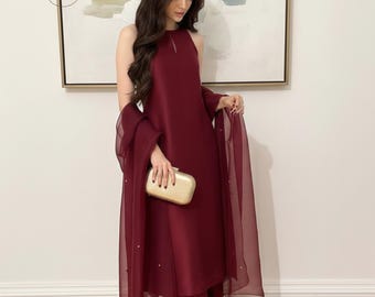 Sheesha Silk Shalwar Kameez: Pakistani Shadi Wear with Organza Dupatta, Custom Color