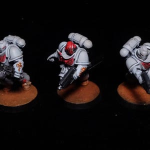 40k - Primaris assault intercessors : white scars full painted