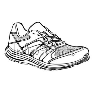 Tennis Shoe Clipart for Personal & Small Commercial Use Digital Download Hi Res Printable of Running Shoe 2 PNGs Regular + Inverse Sneakers