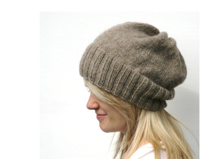 DK Eco Slouchy Hat Knitting Pattern PDF - Etsy