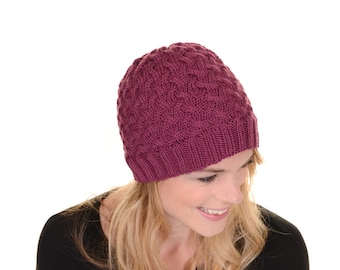 Boyfriend Beanie Knitting Pattern PDF. Hat Knitting Pattern.