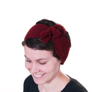 Turban Knot Headband. Ear Warmer. Head Warmer. Vintage. Retro. Knit Headband. Knitting Pattern PDF image 2